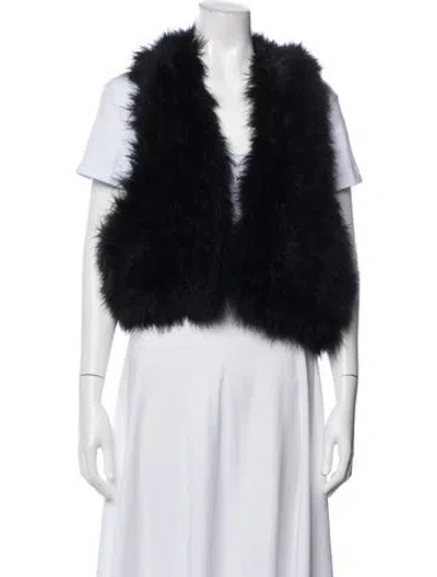 Pre-owned Haute Hippie Vest In Black