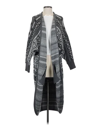 Pre-owned Haute Hippie Wool Cardigan Sweater In Gray