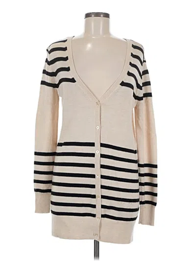 Pre-owned Haute Hippie Wool Cardigan Sweater In Ivory
