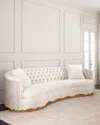 Haute House Analise Sofa 126" In Pearl