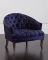 Haute House Ariana Tufted Chair In Navy