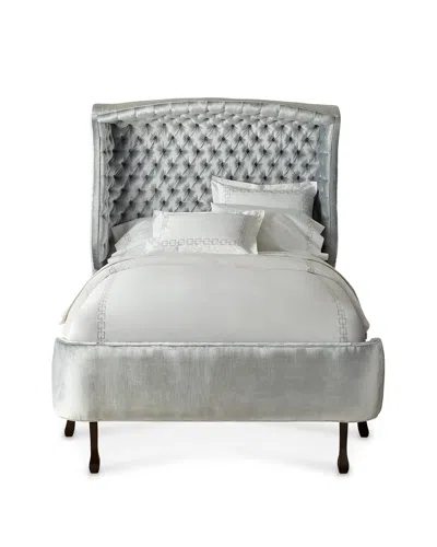 Haute House Arlo Hooded California King Bed In Silver