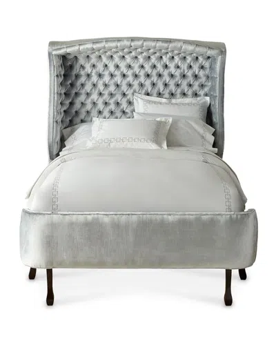 Haute House Arlo Hooded King Bed In Silver