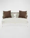 Haute House Balustrade Settee In Ivory