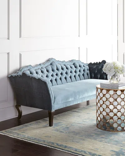 Haute House Bellissimo Sofa 86" In Lt. Teal