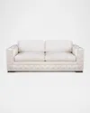 Haute House Bently White Tufted Sofa In White