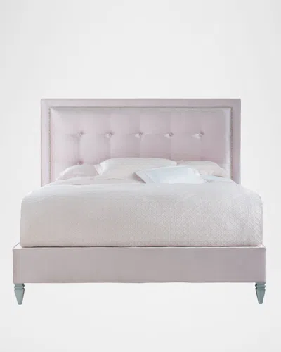 Haute House Callista King Tufted Bed In Light Pink