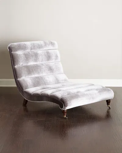 Haute House Channel Chaise In Slate