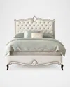 Haute House Christine King Bed In Antique White