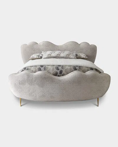 Haute House Cloud Queen Bed In Platinum