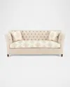 Haute House Couture Tufted Sofa In Soft Beige