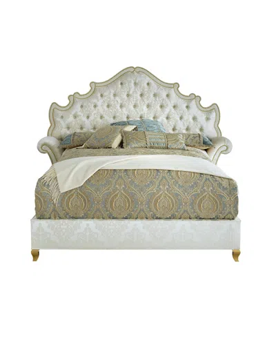 Haute House Daniella Tufted California King Bed In Ivory