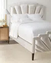 Haute House Empire Art Deco California King Bed In Pearl