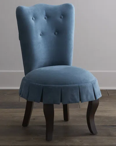 Haute House Erica Vanity Chair In Blue