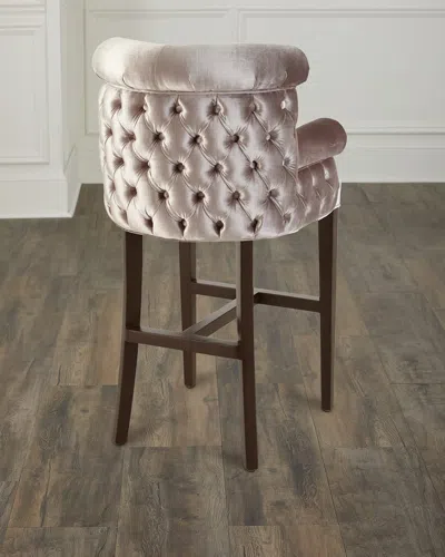 Haute House Eva Mirror Trim Counter Stool - 27"