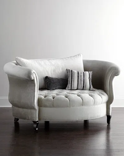 Haute House Harlow Silver Cuddle Chair