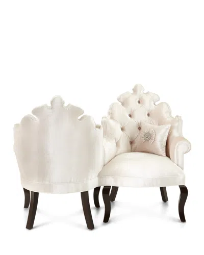 Haute House Isabella Tete-a-tete Chair In Snow