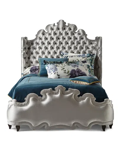 Haute House Isabella Tufted Queen Bed In Gray