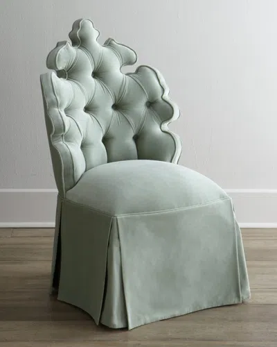 Haute House Isabella Vanity Seat In Sea Foam Green