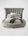Haute House Katya Silver California King Bed In Silver
