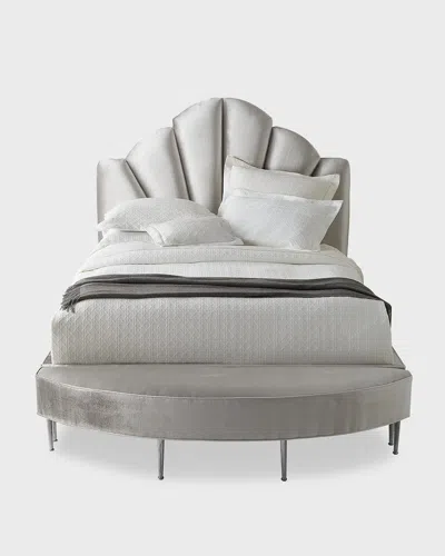 Haute House Kennedi King Platform Bed In Silver