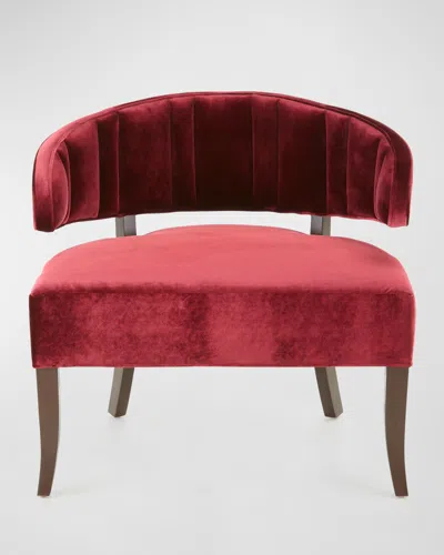 Haute House Liza Accent Chair In Wine