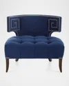 Haute House Marmont Tufted Chair In Navy