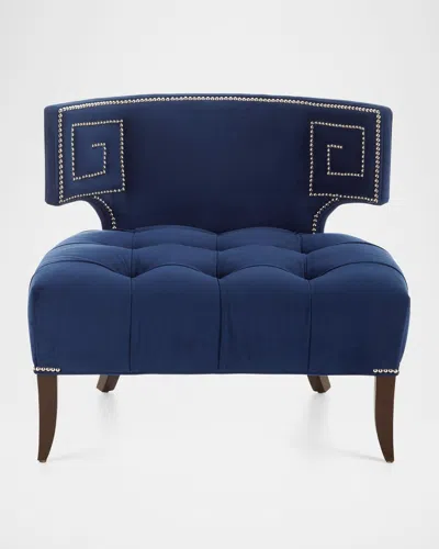 Haute House Marmont Tufted Chair In Navy