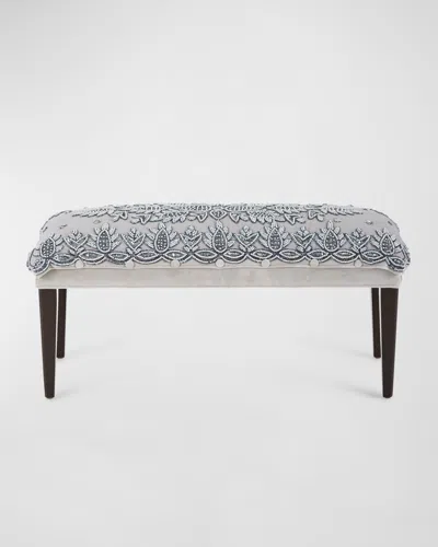 Haute House Mini Carmel Bench In Gray