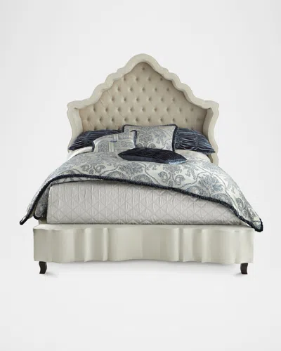 Haute House Pantages Hooded King Bed In Ivory