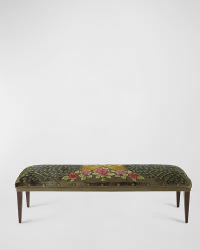 Haute House Peacock Bench, 62"