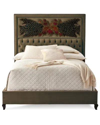 Haute House Peacock Sage California King Bed