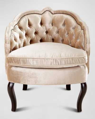 Haute House Pippa Tufted Chair In Taupe