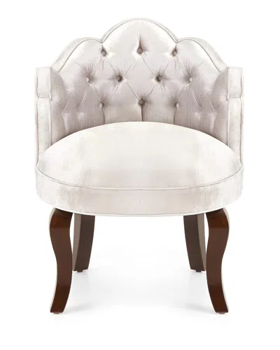 Haute House Princess Vanity Chair In Silver