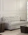 Haute House Smith Sleeper Sofa, 80.5" In Light Gray