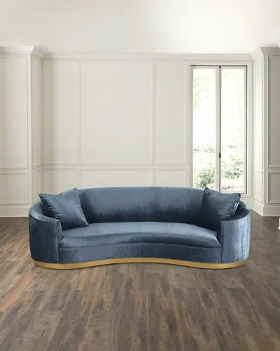 Haute House Uma Sofa, 106" In Blue