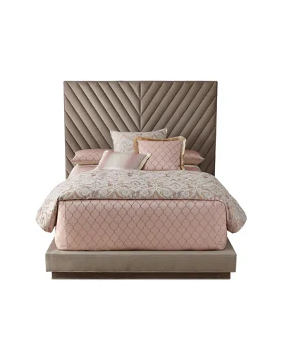 Haute House Velluto King Platform Bed In Taupe