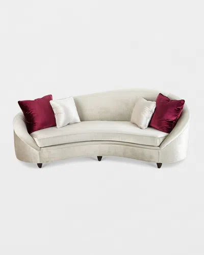 Haute House Yasmine Sofa, 106" In Silver