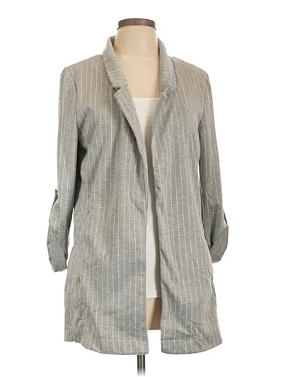 Pre-owned Haute Monde Blazer Jacket In Gray