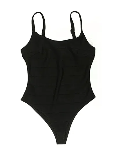 Pre-owned Haute Monde Bodysuit In Black