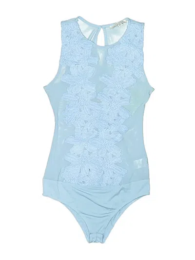 Pre-owned Haute Monde Bodysuit In Blue