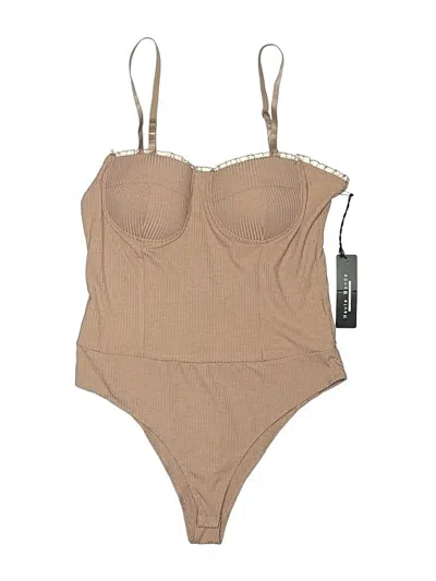 Pre-owned Haute Monde Bodysuit In Brown