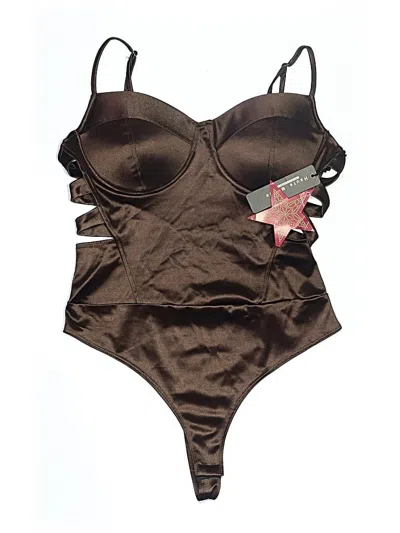 Pre-owned Haute Monde Bodysuit In Brown