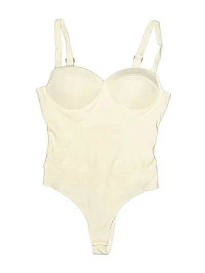 Pre-owned Haute Monde Bodysuit In Ivory