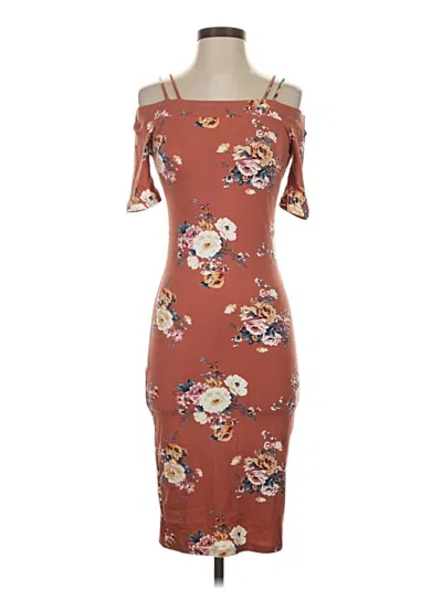 Pre-owned Haute Monde Casual Dress In Brown