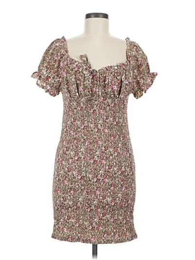 Pre-owned Haute Monde Casual Dress In Brown