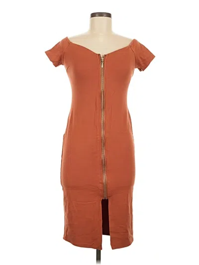 Pre-owned Haute Monde Casual Dress In Brown