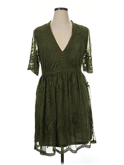 Pre-owned Haute Monde Casual Dress In Green