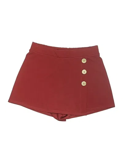 Pre-owned Haute Monde Casual Skirt In Burgundy