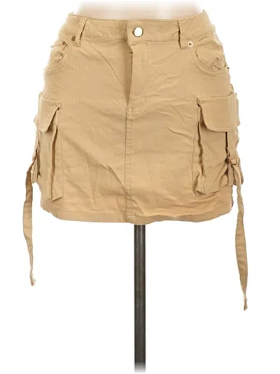 Pre-owned Haute Monde Casual Skirt In Tan